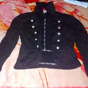 Jenn B black crop jacket Size L